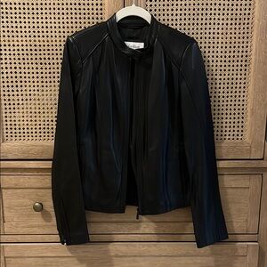 Calvin Klein Chic Black Leather Jacket
